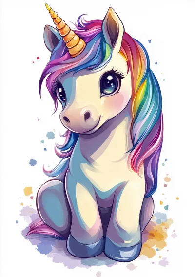 Cute Colorful Unicorn