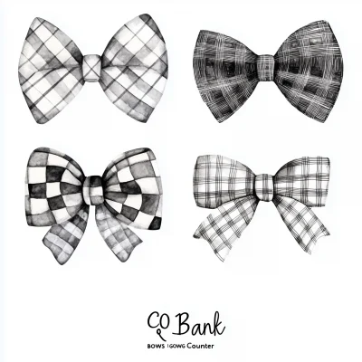 Coquette Bows Clipart Set