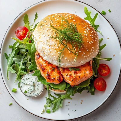 Delicious Salmon Burger