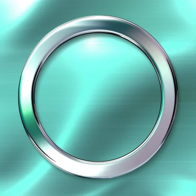 Metallic Green Circle Illustration