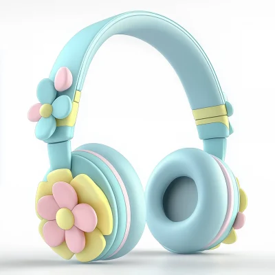 Children’s Headphones with Flower Design