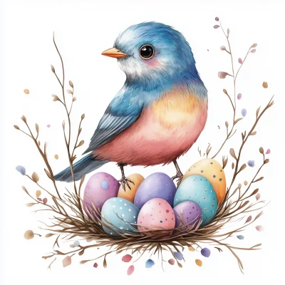 Whimsical Easter Bird