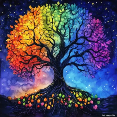 Tree of Life with Rainbow