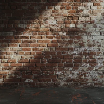 Realistic Red Brick Wall