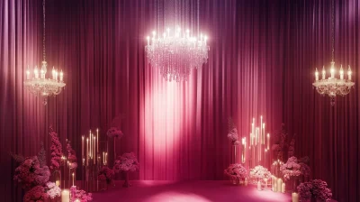 Dramatic Pink Elegance