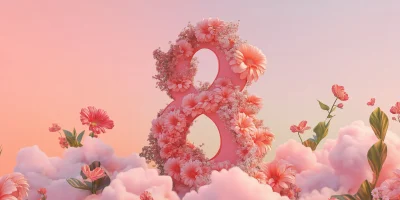 Whimsical Floral Number 8