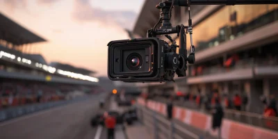 Camera Above Racetrack