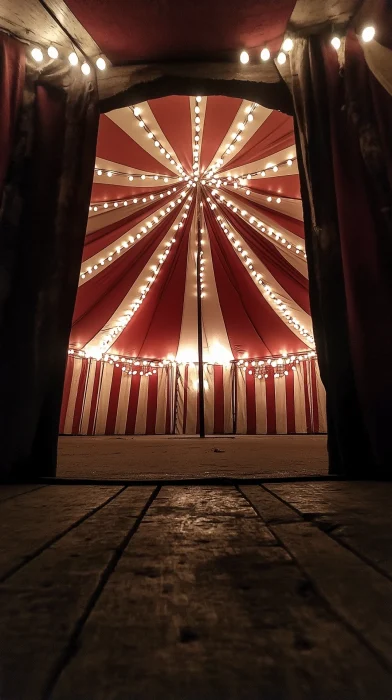Inside an Old Circus Tent