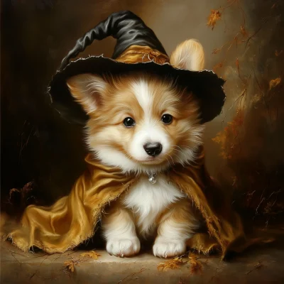 Corgi Witch Puppy