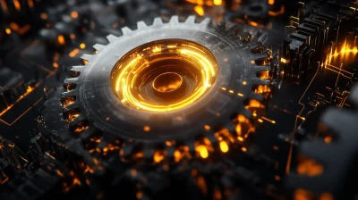 Futuristic Gear Wheel