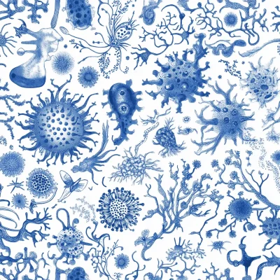 Bacterial Chintz Pattern