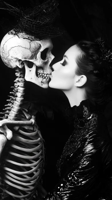 Passionate Kiss with Death