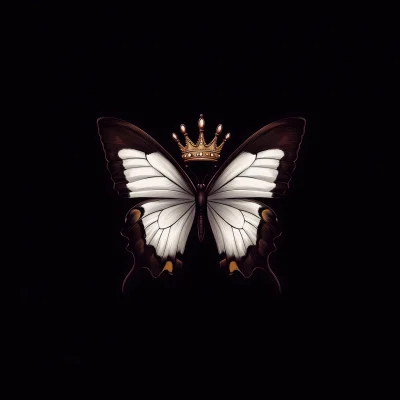 Butterfly Crown Silhouette