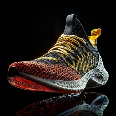 Intricate Knitted Running Shoe