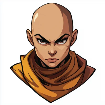 Evil Female Monk Portrait