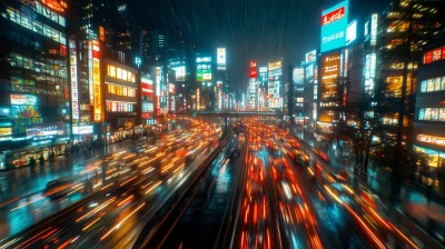 Futuristic Tokyo Night