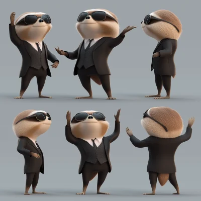 Cool Sloth Character