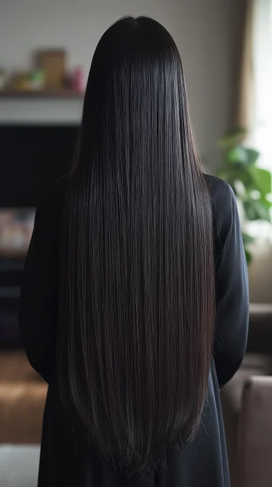 Chinese Woman with Long Hair