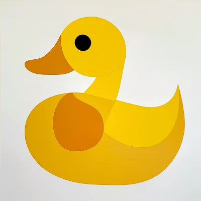 Minimalist Yellow Duck