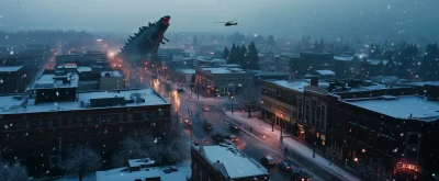 Godzilla Attack in Downtown Salem