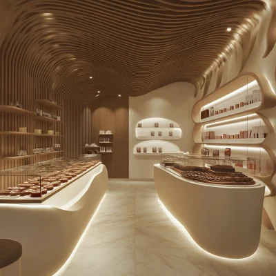 Modern Organic Luxury Chocolate Shop