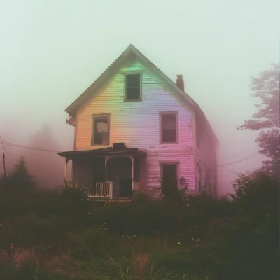 Foggy Iridescent House