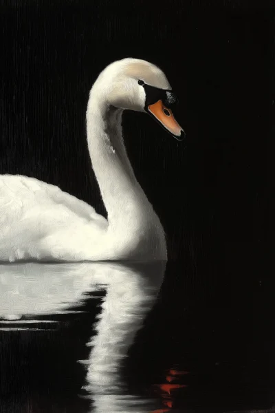 Elegant White Swan