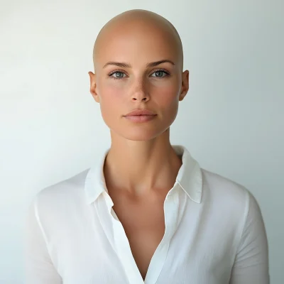 Bald Woman Portrait