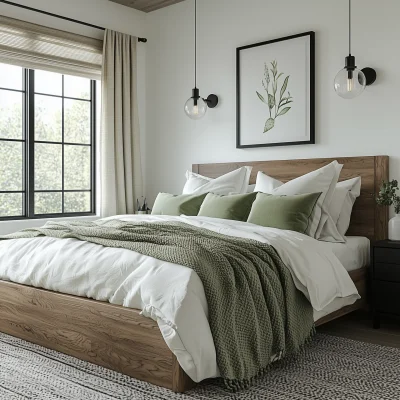 Cozy Modern Farmhouse Bedroom