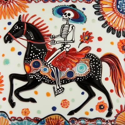 Day of the Dead Skeleton on Horse