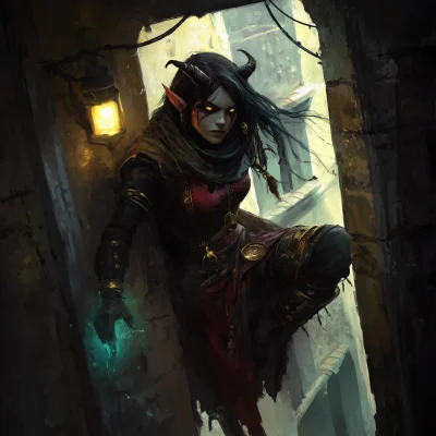 Tiefling Rogue Escape