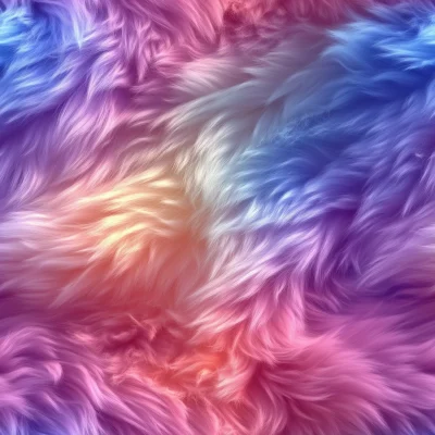 Fluffy Rainbow Fur