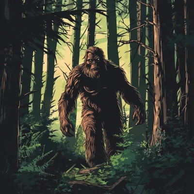 Sasquatch in the Woods