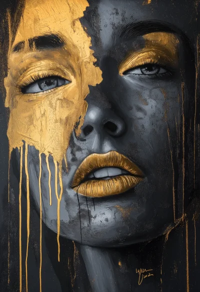 Elegant Dripping Gold