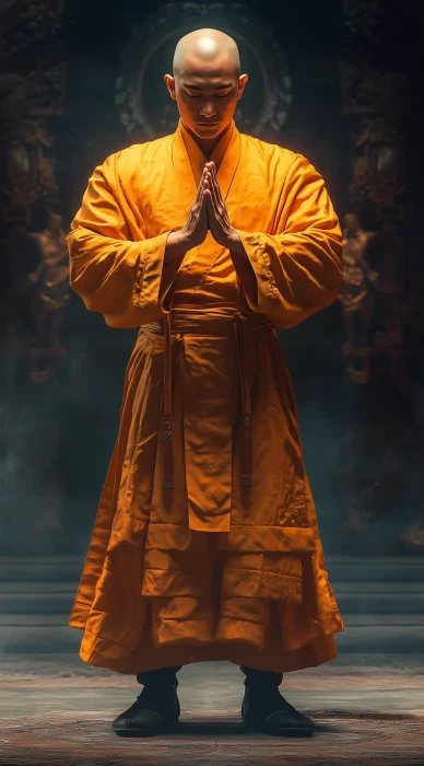 Chinese Monk Portrait