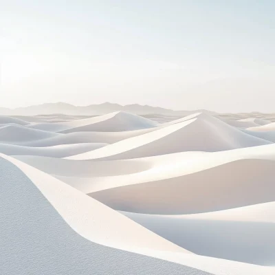 Serene White Desert