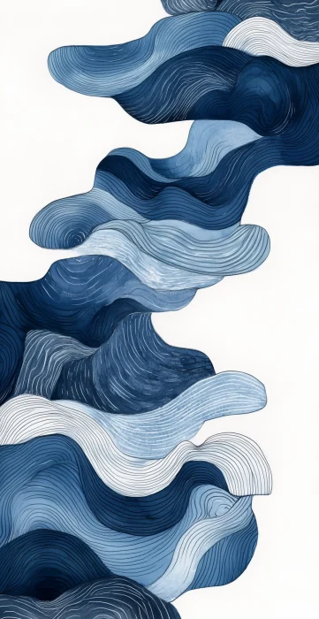 Abstract Blue Waves