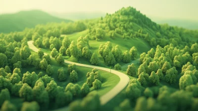 Lowpoly Forest View