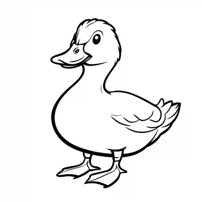 Simple Duck Drawing