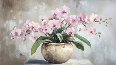 Vintage Orchids Painting