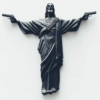 Silhouette of Christ the Redeemer