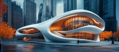 Modern Futuristic Building