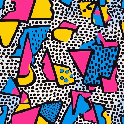 1980’s Memphis Style Abstract Print