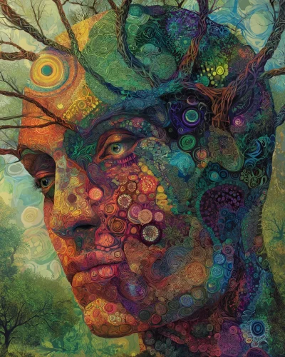 Psychedelic Portrait of the Mind