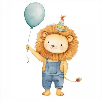 Cute Lion’s Birthday