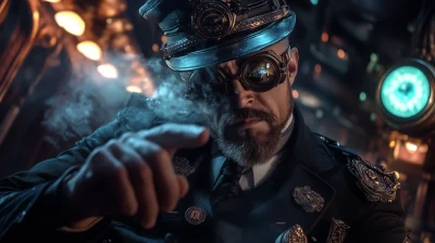 Steampunk Police Officer