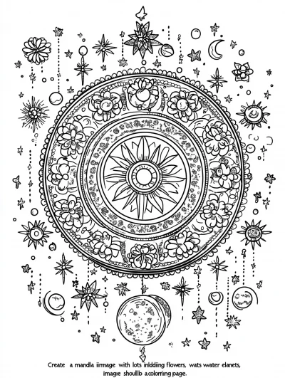 Detailed Mandala Coloring Page