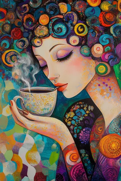 Whimsical Coffee Moment