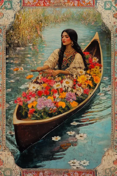 Canoe of Flowers