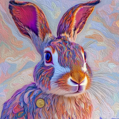 Stylized Hare with Keys